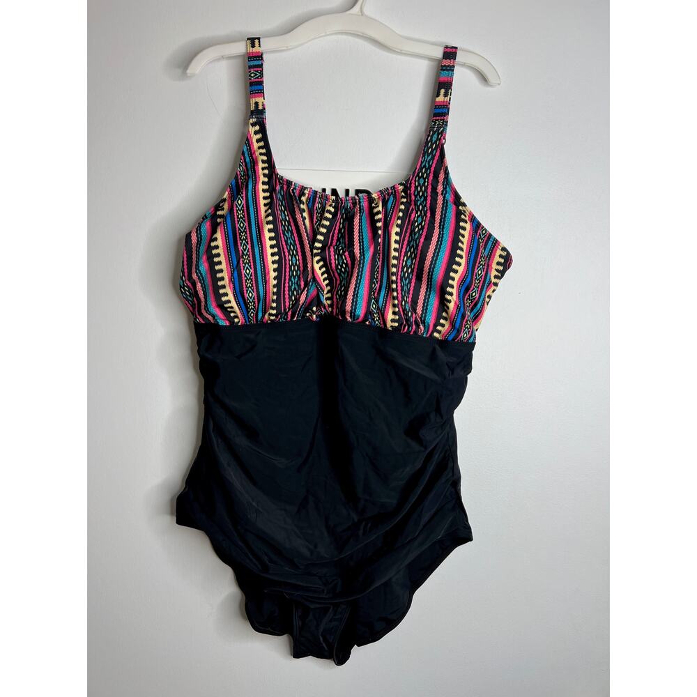 Womens Plus Size One Pc Swimsuit Siz 4XL Multi Color Top